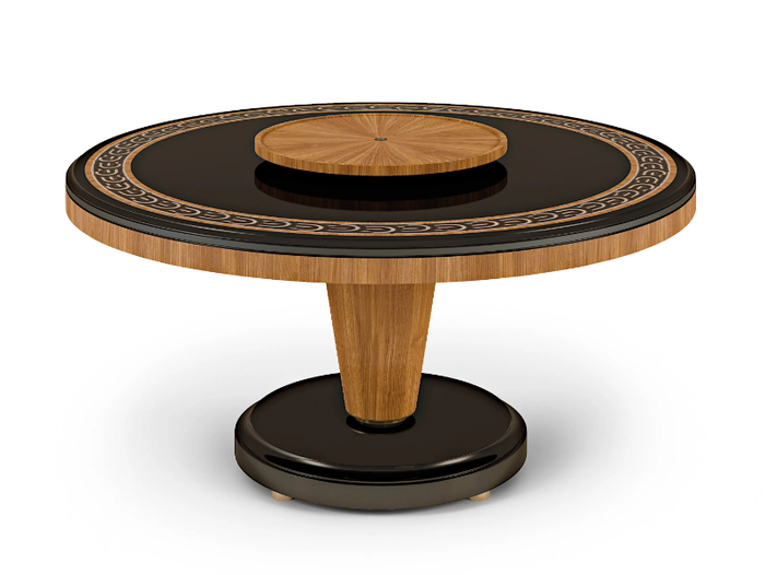 LEXINGTON AVENUE - Round walnut dining table _ Bellotti Ezio